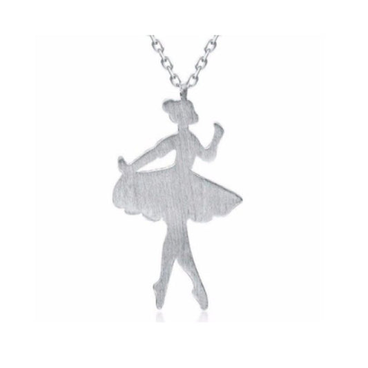 Silver Plated Dancer Childrens Fashion Pendant