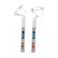 Slim Multi Colour Clip On Earrings
