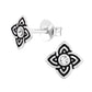 Small Celtic Sterling Silver Earrings