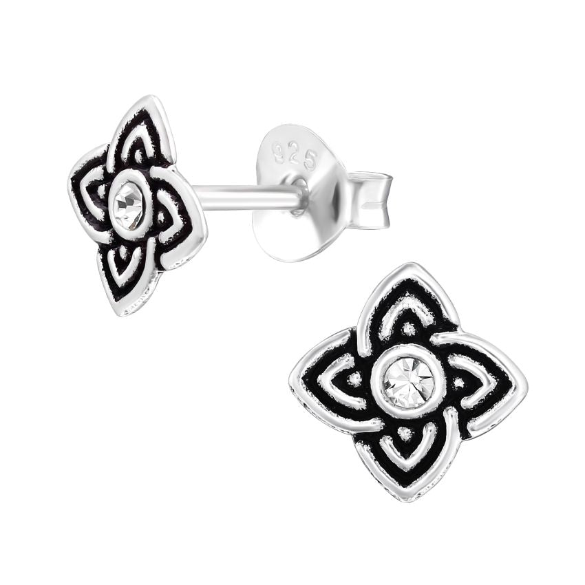 Small Celtic Sterling Silver Earrings