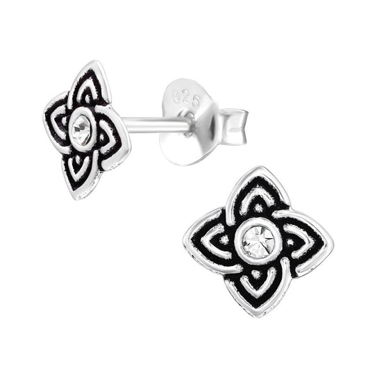 Small Celtic Sterling Silver Earrings