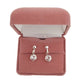 Small Diamante And Silver Clip On Earrings(2)