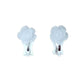 Small Flower Communion Clip On Earrings