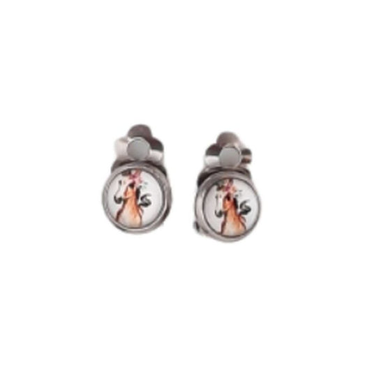 Small Horse Clip On Earrings