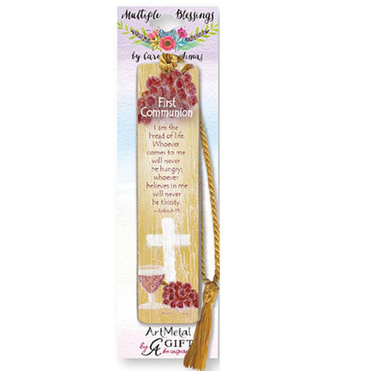 Small Metal Communion Day Bookmark