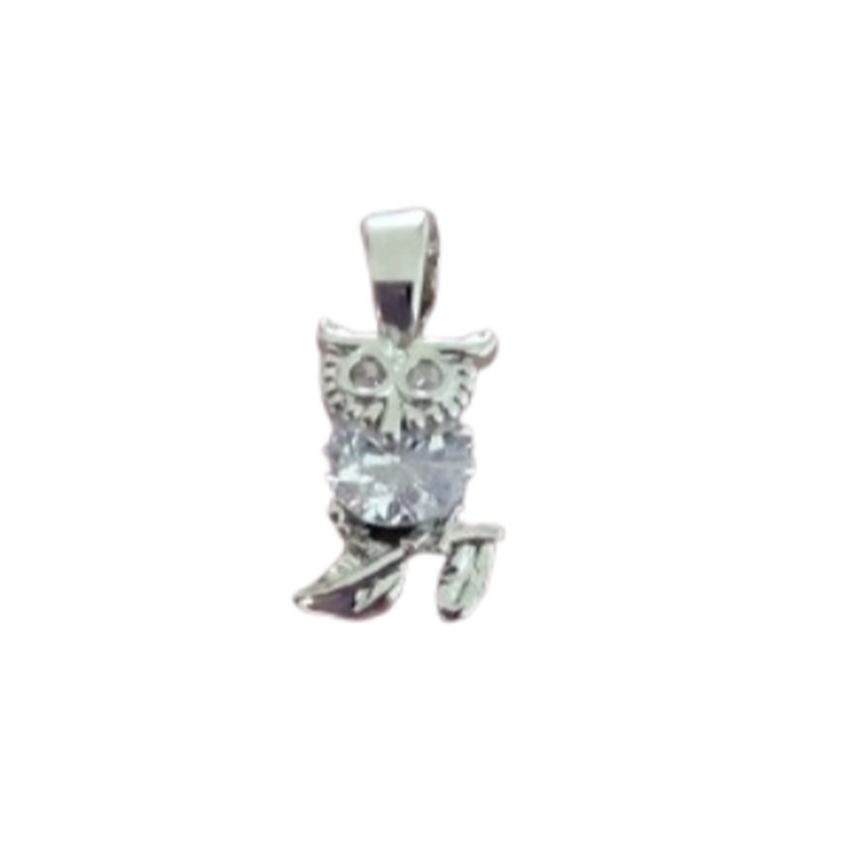 Small Owl Sterling Silver Necklace