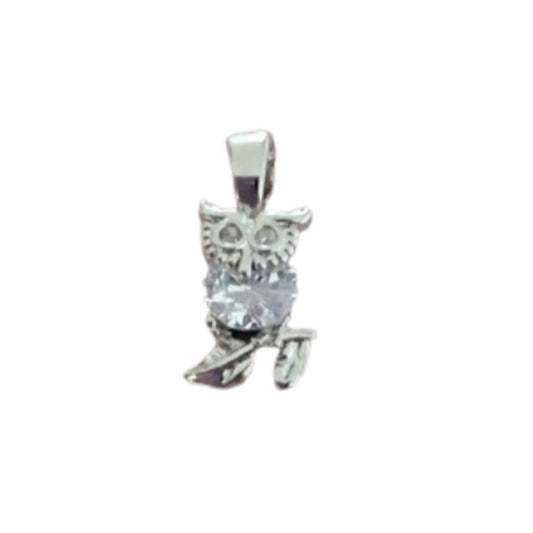 Small Owl Sterling Silver Necklace