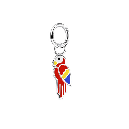 Small Parrot Sterling Silver Pendant