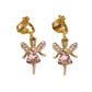 Small Pink Fairy Clip On Earrings