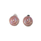 Small Pink Swirl Clip On Earrings