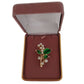 Small Plant Brooch Set With Diamante Stones(2)