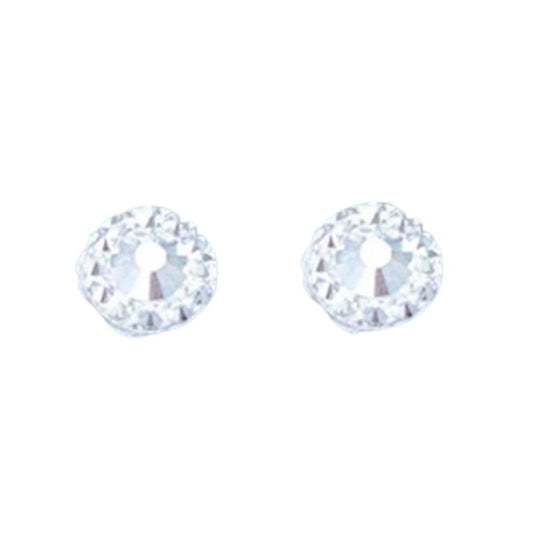 Small Sparkly 6mm Communion Clip On Earrings