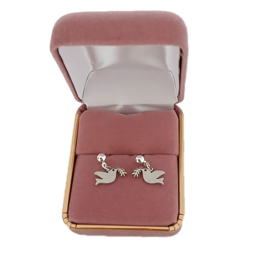 Small Stainless Steel Dove Earrings(2)
