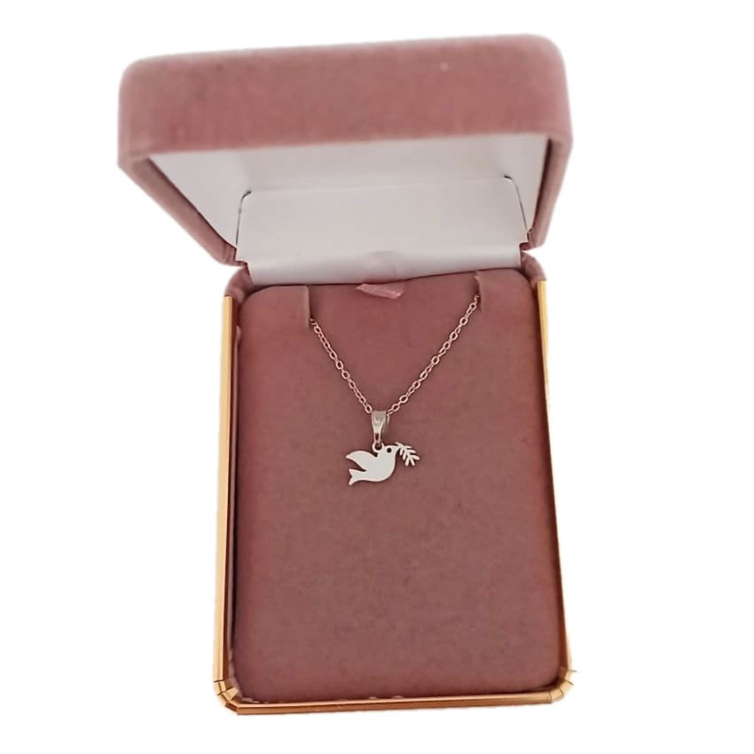 Small Stainless Steel Dove Necklace(2)