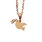 Small Gold Stainless Steel Dove Necklace