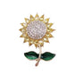 Small Sunflower Pin Brooch