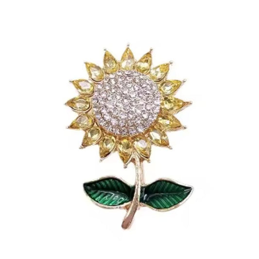 Small Sunflower Pin Brooch