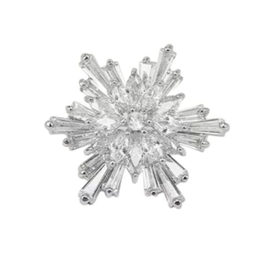 Small Christmas Snowflake Brooch