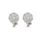 Small Diamante Stud Clip On Earrings