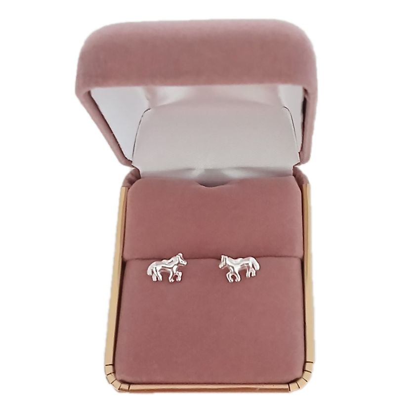 Small Horse Sterling Silver Earrings(2)