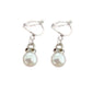 Small Pearl With Diamante Top Clip On Earrings