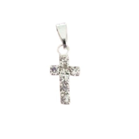 Small Silver Plated Cross Pendant