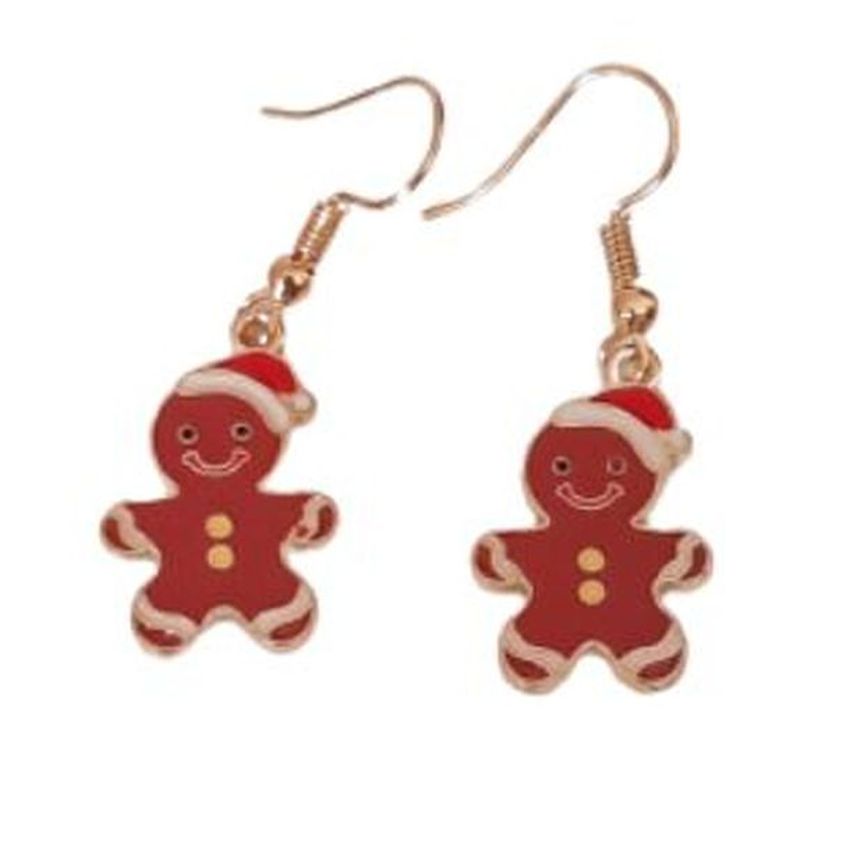 Smaller Gingerbread Man Hook Earrings