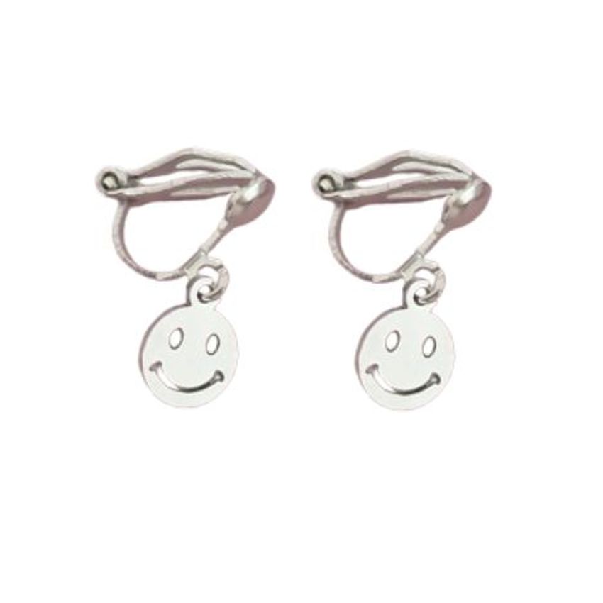 Smiley Childrens Clip On Earrings