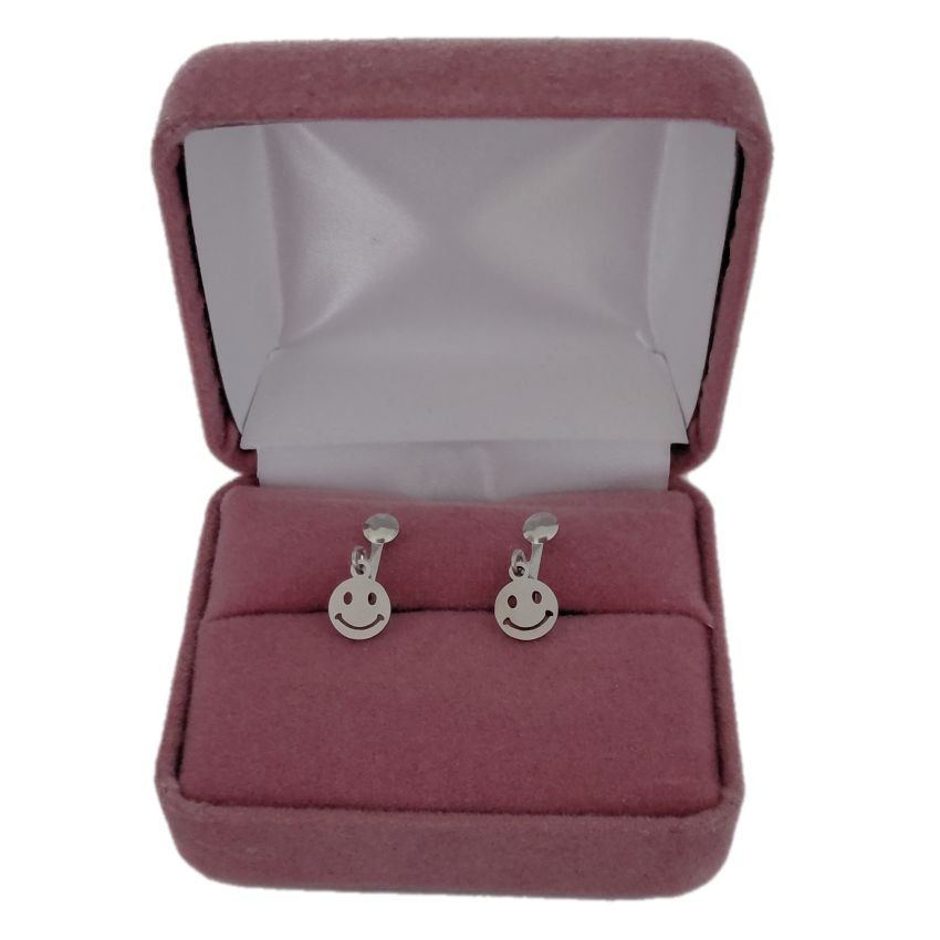 Smiley Childrens Clip On Earrings(2)