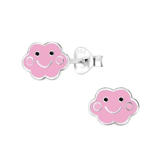 Smiling Girls Sterling Silver Earrings