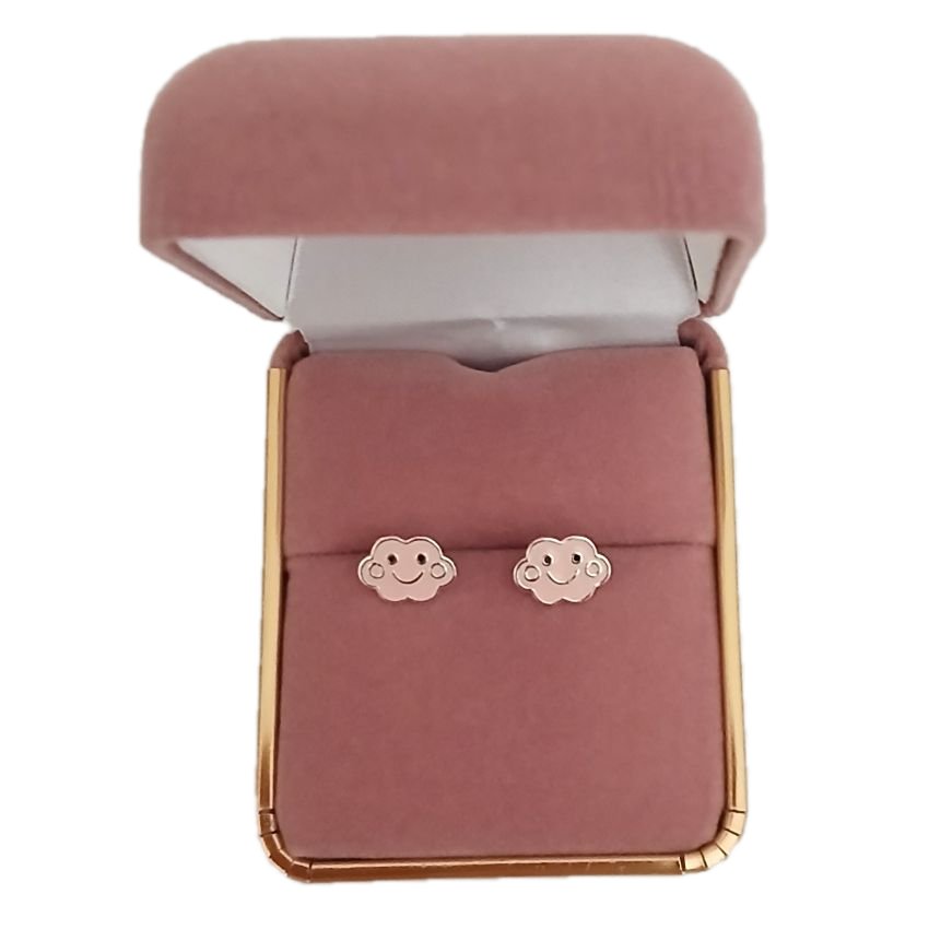Smiling Girls Sterling Silver Earrings(2)