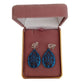 Smokey Blue Dangly Clip On Earrings(2)