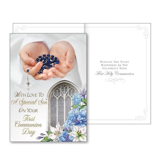 Son First Holy Communion Greeting Card