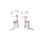 Sparkly Boot Clip On Earrings