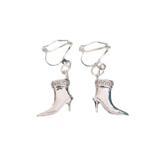 Sparkly Boot Clip On Earrings