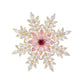Sparkly Christmas Snowflake Brooch
