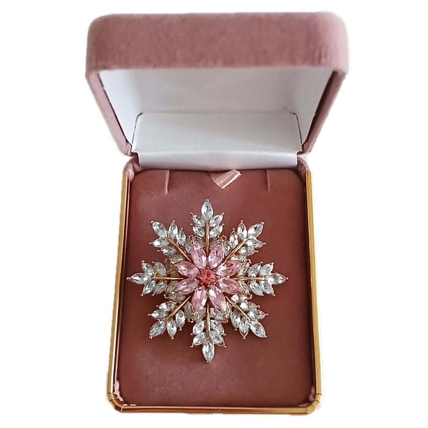 Sparkly Christmas Snowflake Brooch(2)