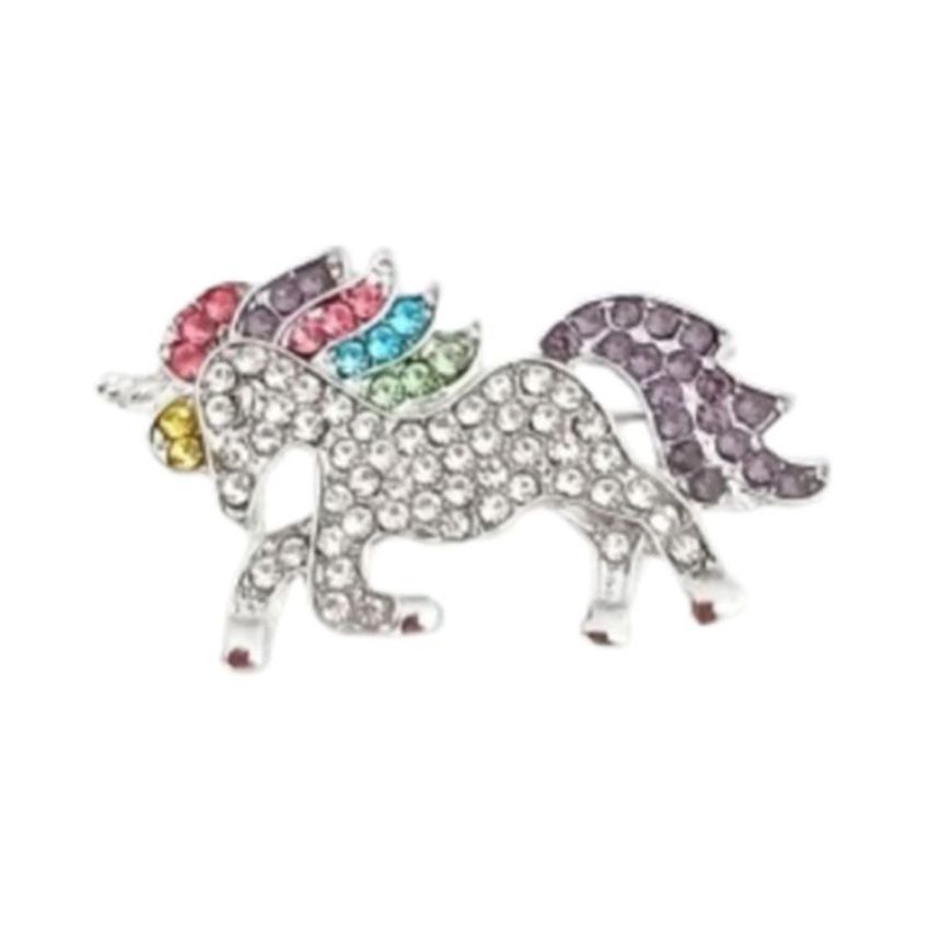 Sparkly Unicorn Fashion Brooch