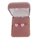 Sparkly Heart Childrens Sterling Silver Earrings(2)