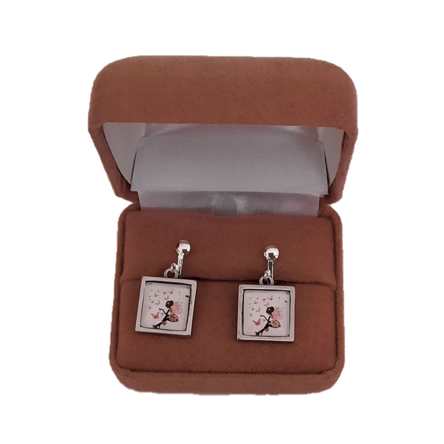 Square Fairy Clip On Earrings(2)