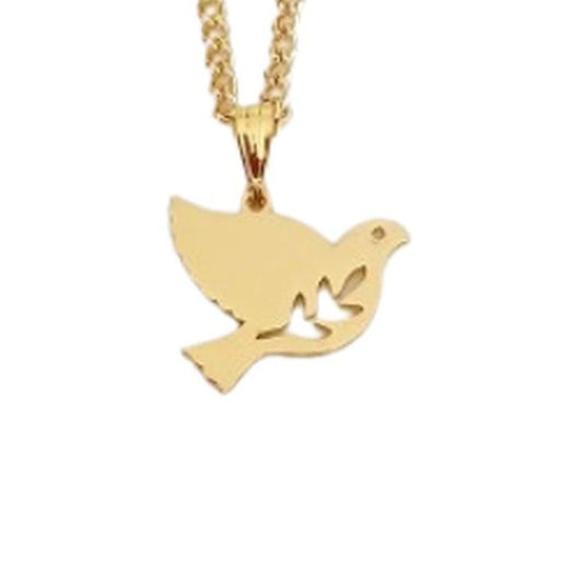 Stainless Steel Confirmation Dove Of Peace Necklace