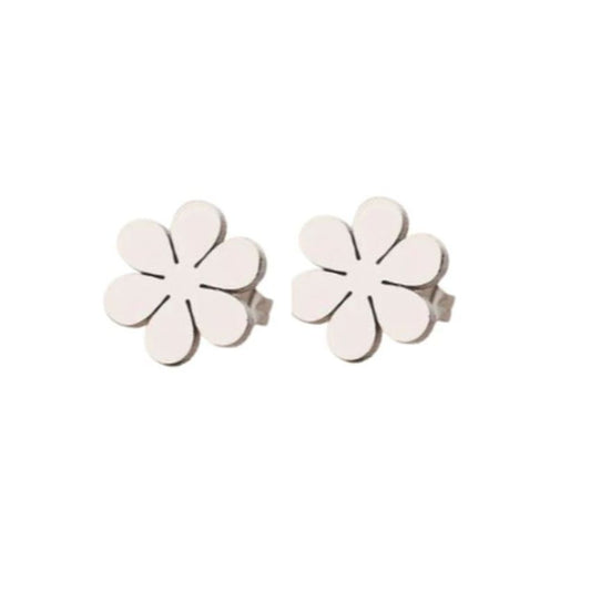 Stainless Steel Flower Earrings
