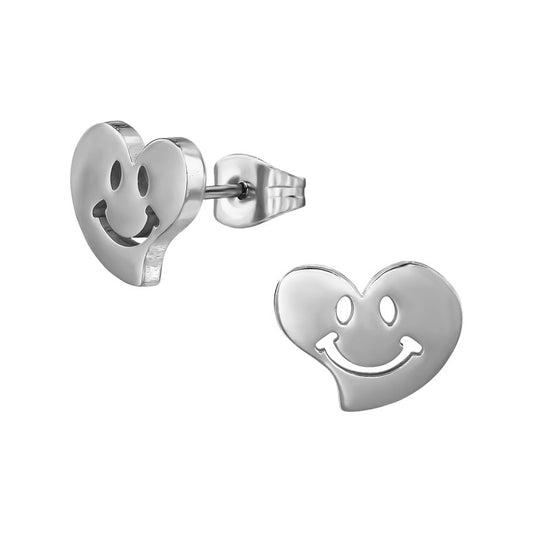 Stainless Steel Heart Earrings