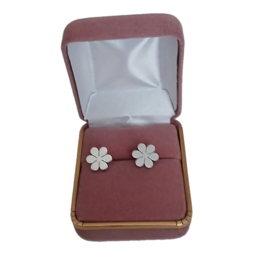 Stainless Steel Flower Earrings(2)