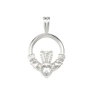 Sterling Silver Claddagh Pendant