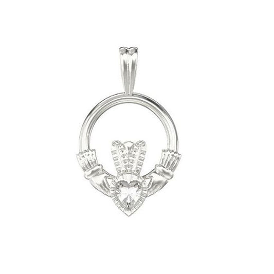 Sterling Silver Claddagh Pendant