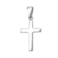 Sterling Silver Communion Plain Slim Cross