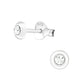 Sterling Silver Communion Sized Small 4mm Stud Earrings