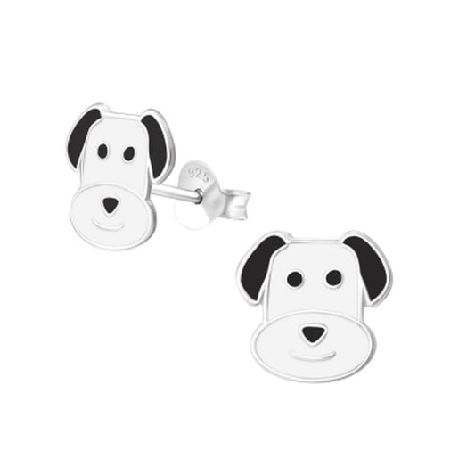 Sterling Silver Cute Dog Earrings