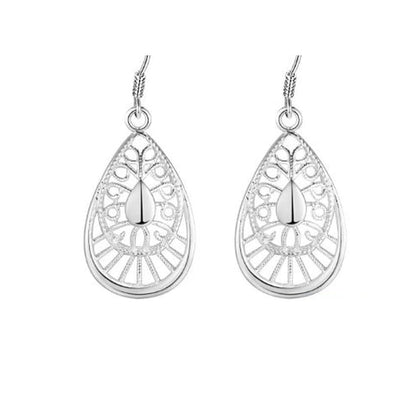Sterling Silver Filigree Dangly Earrings